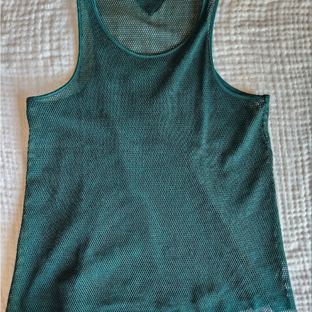 Alo Green Mesh Women's Tank Top